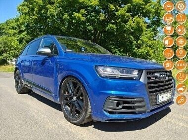Niebieski Używany 2016 Audi SQ7 SUV | 84 900 zł - Obraz 1/4