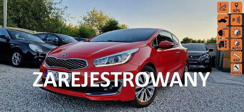 Czerwony Używany 2017 Kia ProCeed Hatchback | 36 900 zł - Obraz 1/4