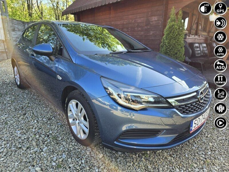 Niebieski (metalik) Używany 2016 Opel Astra Hatchback | 42 000 zł (Dość drogi) - Obraz 1/4