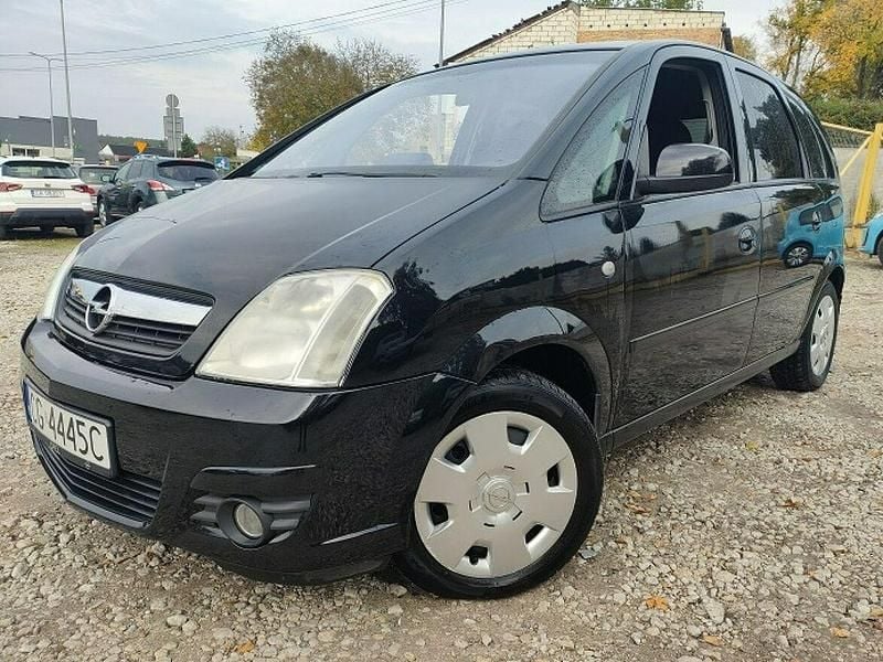 Czarny Używany 2008 Opel Meriva Minivan | 12 500 zł (Dość drogi) - Obraz 1/4
