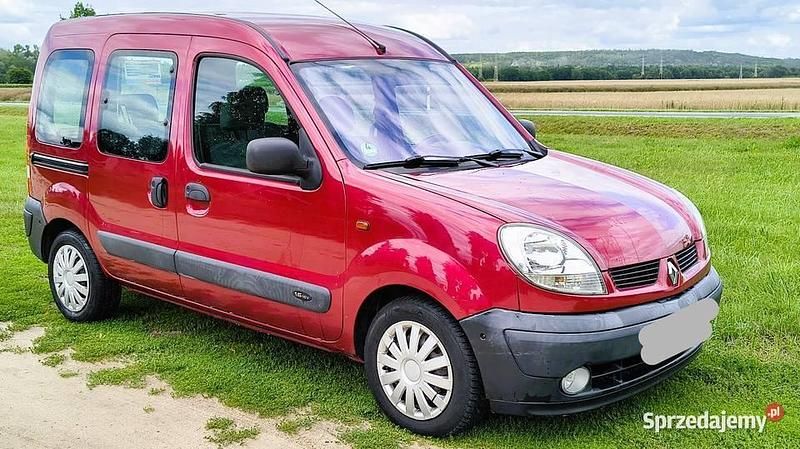Wiśniowy Używany 2004 Renault Kangoo Minivan | 9500 zł (Dość drogi) - Obraz 1/4