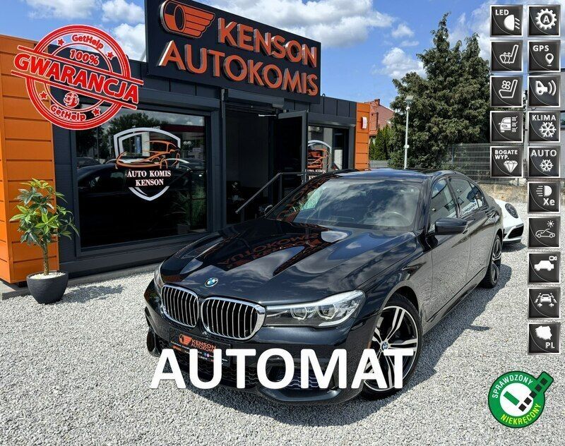Czarny (metalik) Używany 2016 BMW 740 Executive Sedan/Limuzyna | 109 900 zł (Uczciwa cena) - Obraz 1/4