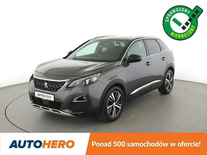 Szary Używany 2018 Peugeot 3008 GT-line SUV | 56 000 zł (Dobra cena) - Obraz 1/3