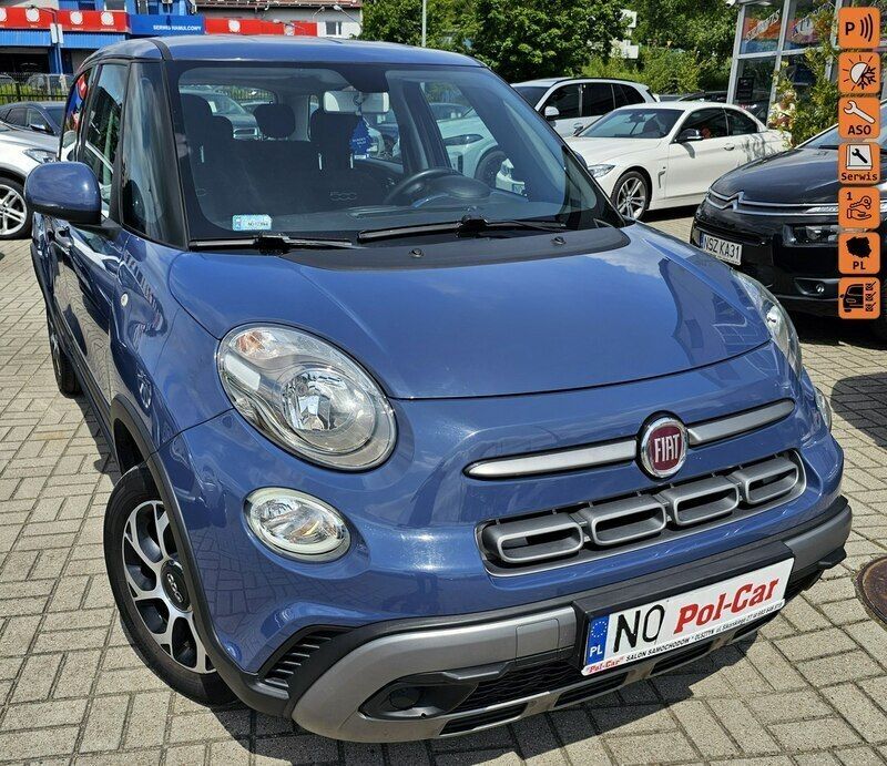 Niebieski Używany 2021 Fiat 500L Cross Minivan | 42 900 zł (Uczciwa cena) - Obraz 1/4