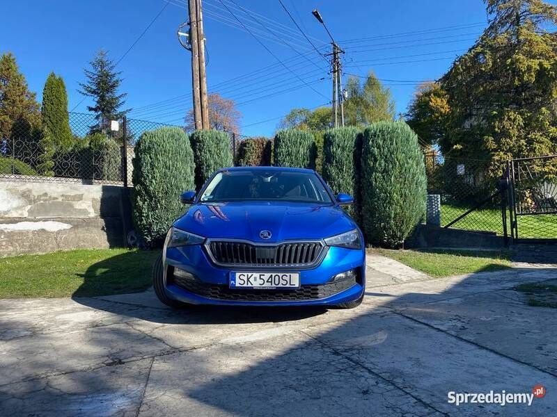 Niebieski Używany 2020 Skoda Scala Style Hatchback | 63 400 zł - Obraz 1/4