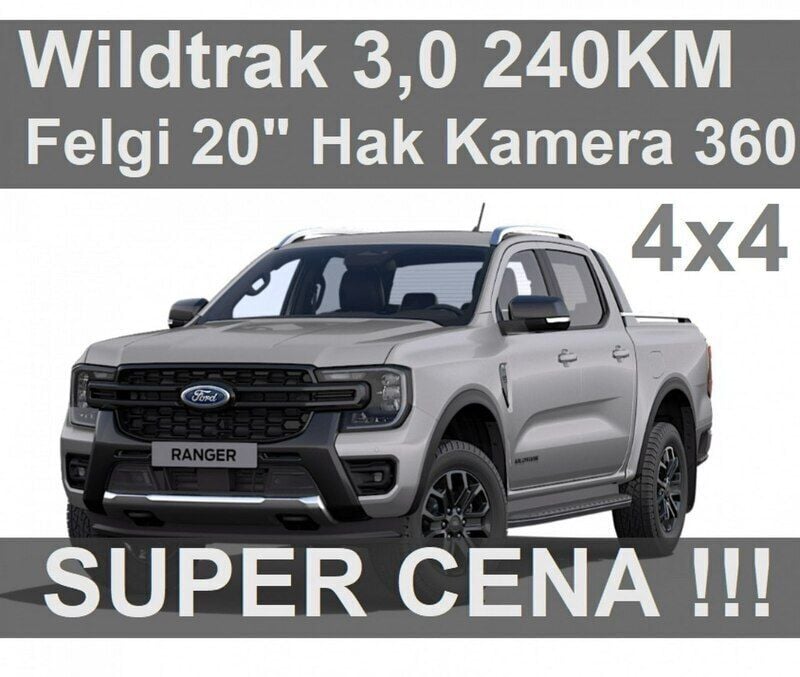 Srebrny (metalik) Nowe 2024 Ford Ranger Wildtrack Pickup | 305 040 zł (Drogi) - Obraz 1/2