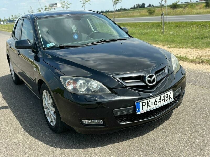 Czarny Używany 2008 Mazda 3 Hatchback | 15 500 zł - Obraz 1/4