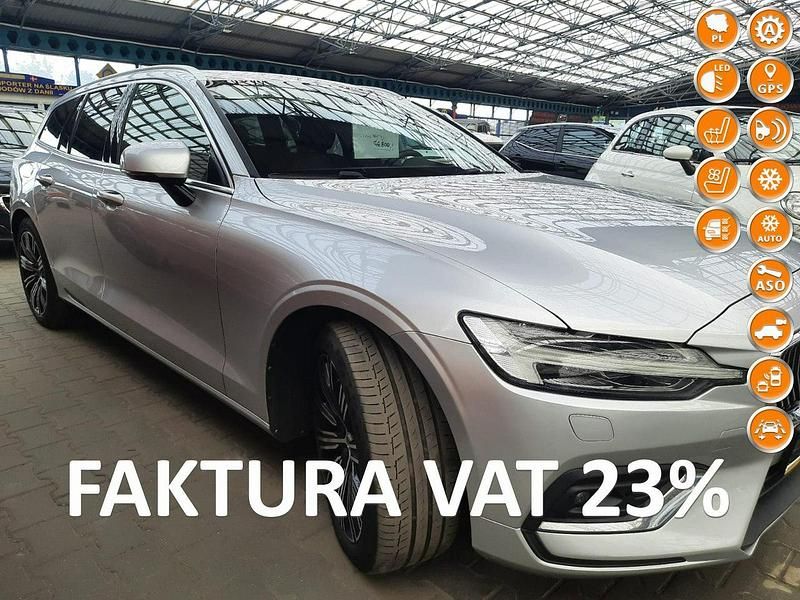 Srebrny (metalik) Używany 2019 Volvo V60 Kombi | 74 800 zł (Dość drogi) - Obraz 1/4