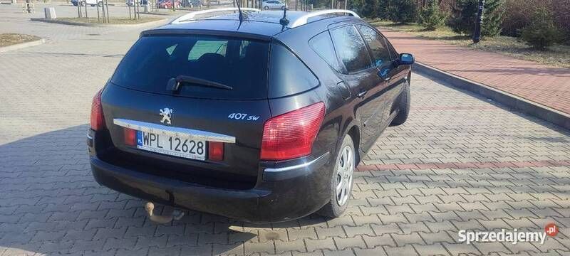 Czarny Używany 2007 Peugeot 407 Kombi | 6900 zł (Dobra cena) - Obraz 1/4