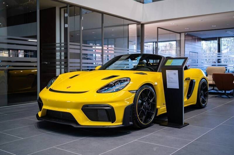 Racing yellow Nowe 2024 Porsche 718 Spyder | 845 000 zł - Obraz 1/4
