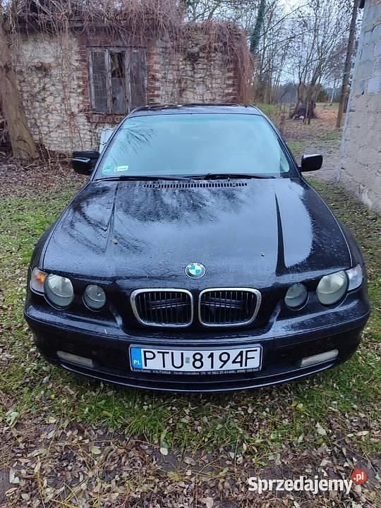 Czarny Używany 2004 BMW 316 Compact Hatchback | 4000 zł - Obraz 1/4