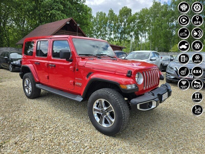 Czerwony Używany 2022 Jeep Wrangler SUV | 200 000 zł (Uczciwa cena) - Obraz 1/4