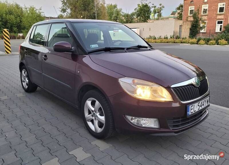 Bordowy Używany 2010 Skoda Fabia Elegance Hatchback | 15 500 zł (Dobra cena) - Obraz 1/4