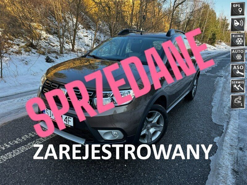 Brązowy Używany 2017 Dacia Sandero Stepway Hatchback | 34 200 zł (Drogi) - Obraz 1/4