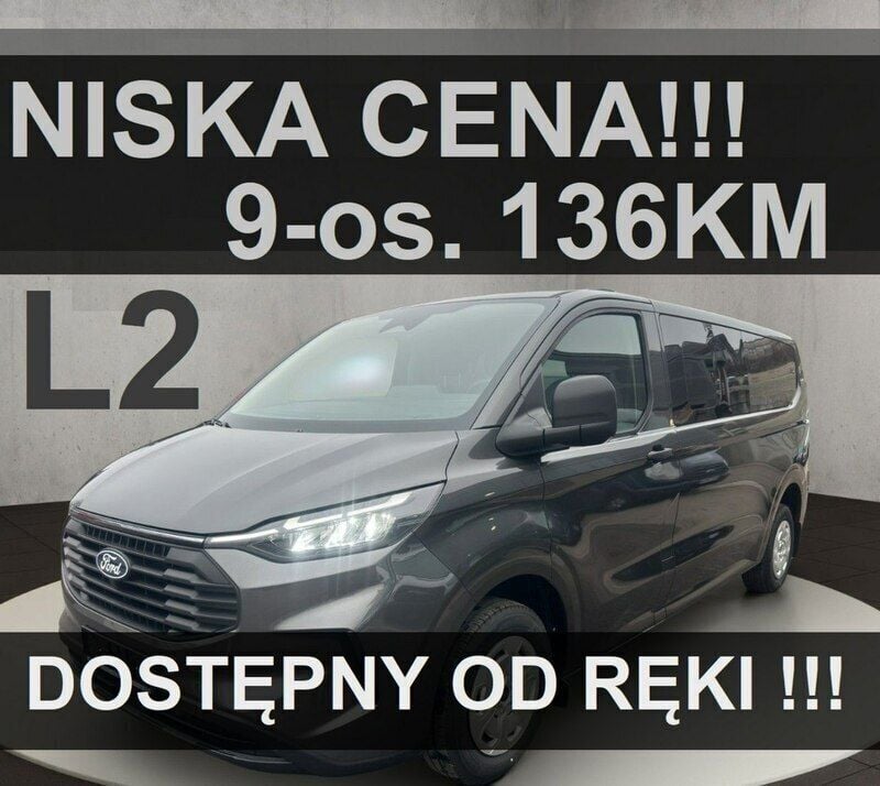 Szary Nowe 2024 Ford Transit Custom Trend Sedan/Limuzyna | 172 077 zł (Uczciwa cena) - Obraz 1/4