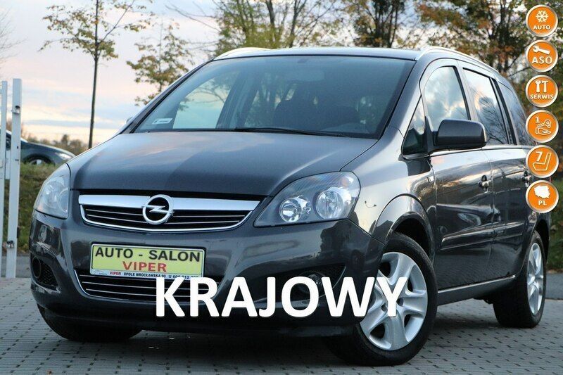 Grafitowy (metalik) Używany 2013 Opel Zafira Minivan | 33 900 zł - Obraz 1/4