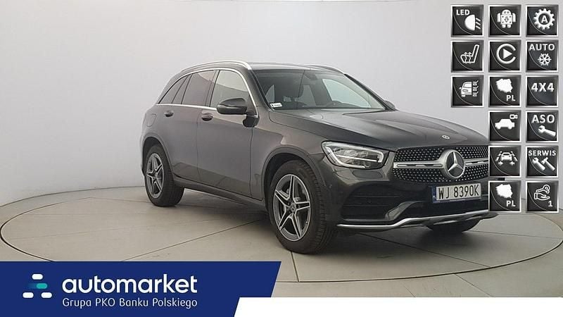 Szary Używany 2022 Mercedes GLC200 SUV | 179 850 zł (Uczciwa cena) - Obraz 1/4