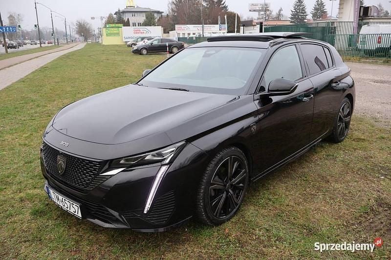 Czarny Używany 2022 Peugeot 308 GT Hatchback | 64 900 zł (Dość drogi) - Obraz 1/4