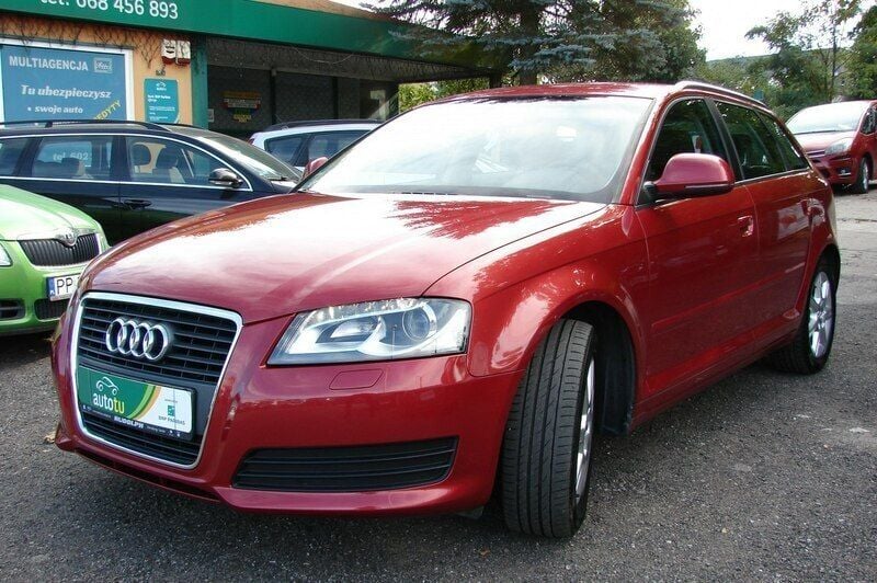Wiśniowy Używany 2009 Audi A3 Hatchback | 24 900 zł (Uczciwa cena) - Obraz 1/4
