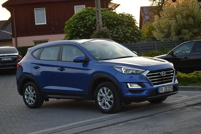 Niebieski Używany 2019 Hyundai Tucson SUV | 74 900 zł (Uczciwa cena) - Obraz 1/4