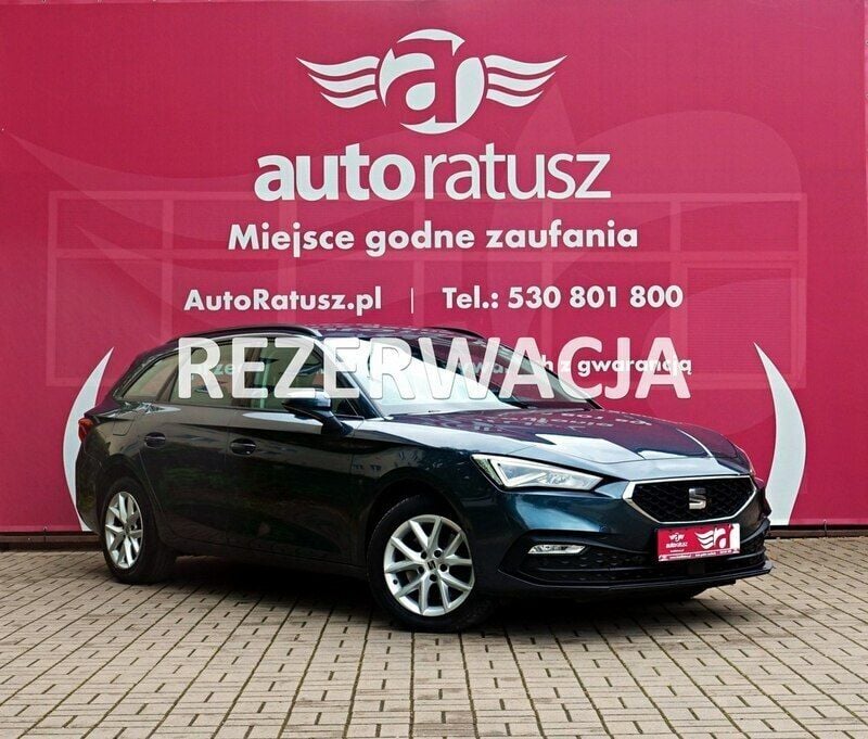 Grafitowy Używany 2022 Seat Leon Kombi | 69 500 zł (Uczciwa cena) - Obraz 1/4