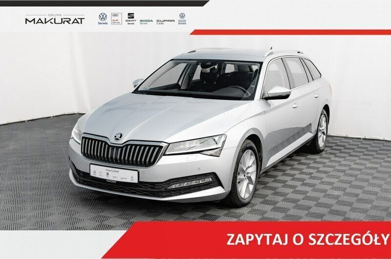 Srebrny (metalik) Używany 2021 Skoda Superb Ambition Kombi | 99 850 zł (Dobra cena) - Obraz 1/4