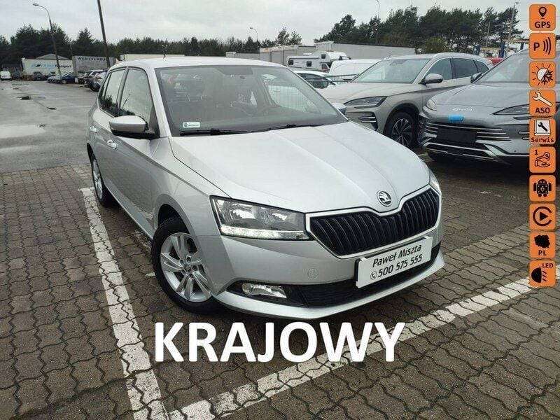 Srebrny (metalik) Używany 2021 Skoda Fabia Hatchback | 43 900 zł (Uczciwa cena) - Obraz 1/4