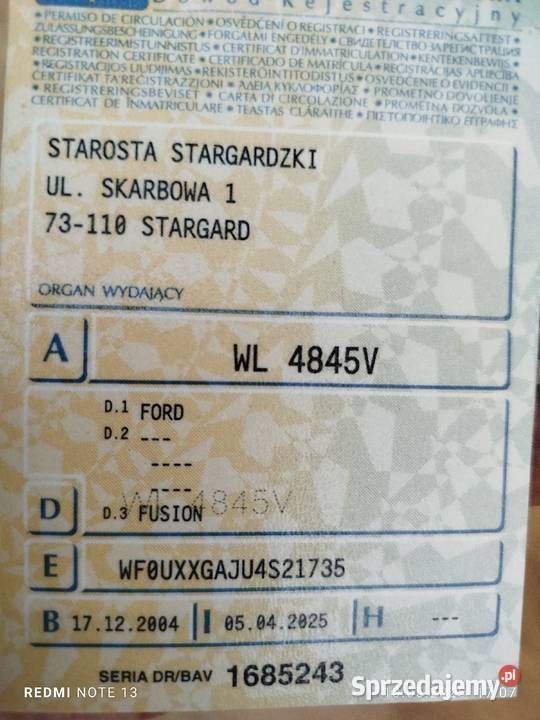 Używany 2004 Ford Fusion | 6950 zł (Uczciwa cena) - Obraz 1/4