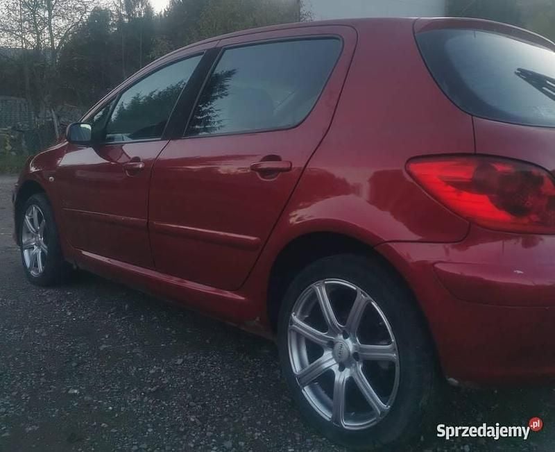 Czerwony Używany 2007 Peugeot 307 Sedan/Limuzyna | 2300 zł (Super Cena) - Obraz 1/4