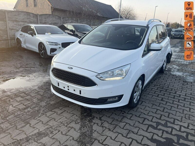 Biały (metalik) Używany 2016 Ford C-MAX Minivan | 17 900 zł - Obraz 1/4