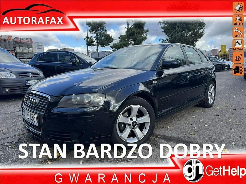 Czarny Używany 2007 Audi A3 Attraction Hatchback | 17 900 zł - Obraz 1/4