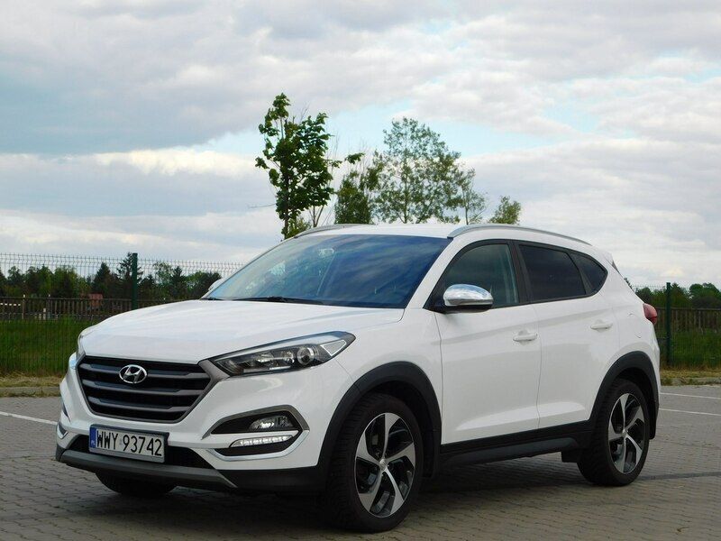 Biały Używany 2018 Hyundai Tucson SUV | 73 333 zł (Dobra cena) - Obraz 1/4