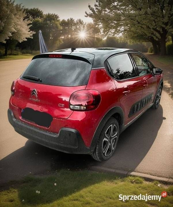 Czerwony Używany 2019 Citroën C3 Hatchback | 41 500 zł (Uczciwa cena) - Obraz 1/2