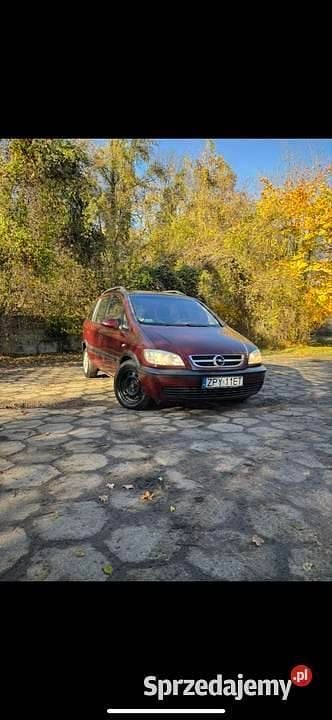 Bordowy Używany 2003 Opel Zafira Minivan | 2100 zł (Dobra cena) - Obraz 1/4