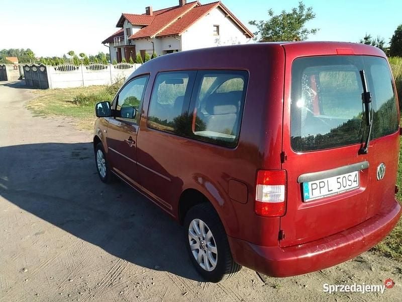 Czerwony Używany 2008 VW Caddy Minivan | 9900 zł (Super Cena) - Obraz 1/4