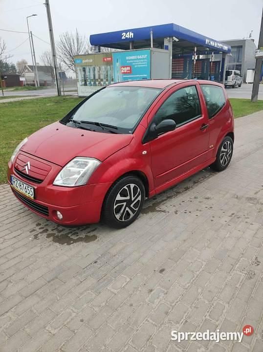 Wiśniowy Używany 2007 Citroën C2 VTR Sport Hatchback | 3150 zł (Uczciwa cena) - Obraz 1/3
