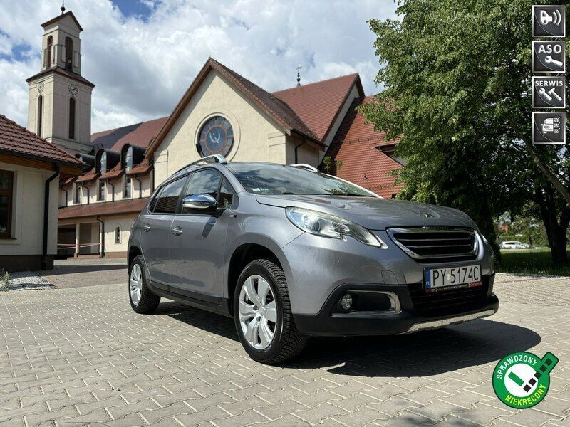 Szary Używany 2015 Peugeot 2008 Style SUV | 26 800 zł (Uczciwa cena) - Obraz 1/2