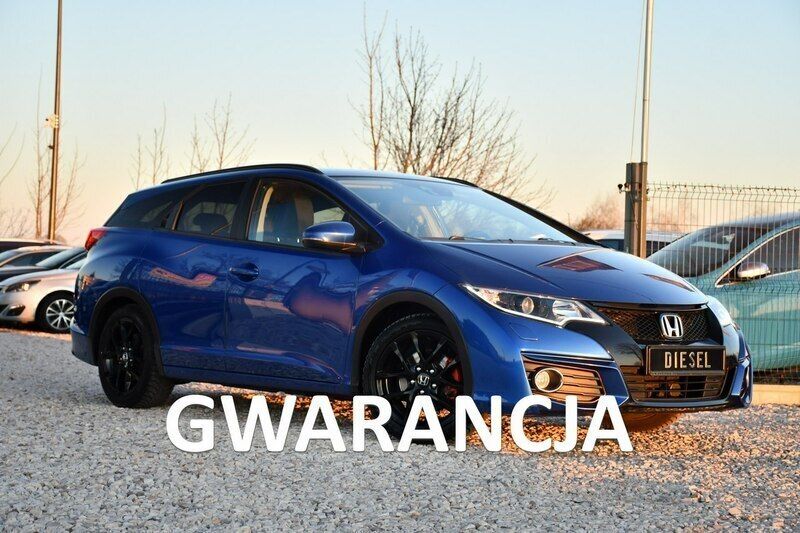 Niebieski ciemny (metalik, perła) Używany 2017 Honda Civic Kombi | 35 999 zł (Dobra cena) - Obraz 1/4