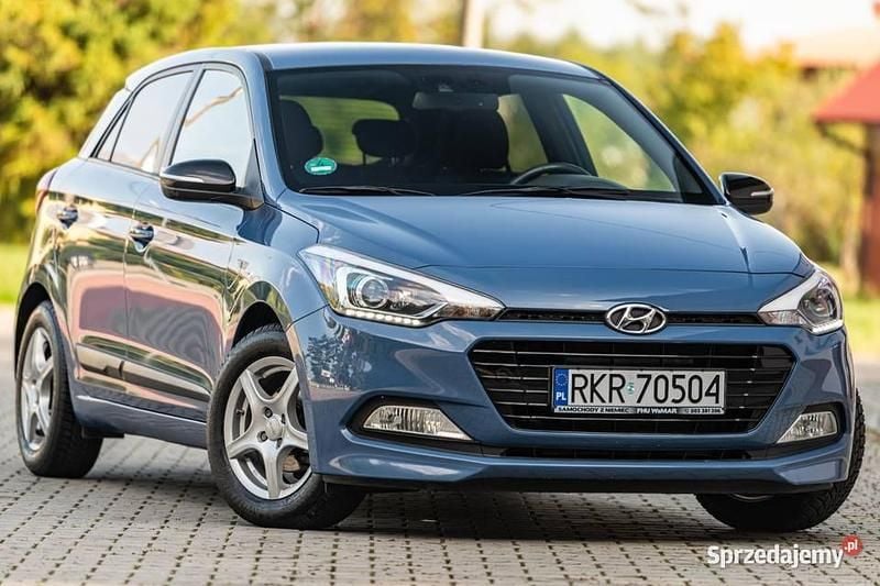 Niebieski Używany 2018 Hyundai i20 Hatchback | 38 400 zł (Uczciwa cena) - Obraz 1/4