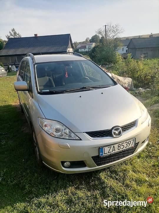 Srebrny Używany 2008 Mazda 5 Minivan | 9500 zł (Dość drogi) - Obraz 1/4