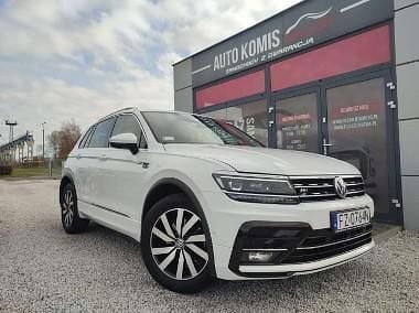 Biały Używany 2019 VW Tiguan R-line SUV | 109 800 zł (Dość drogi) - Obraz 1/4