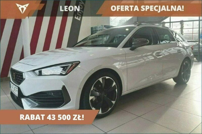 Biały (metalik) Używany 2023 Cupra Leon Sedan/Limuzyna | 114 900 zł (Dobra cena) - Obraz 1/4