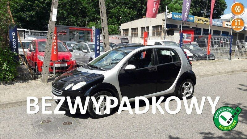 Czarny Używany 2004 Smart ForFour Hatchback | 9999 zł - Obraz 1/4