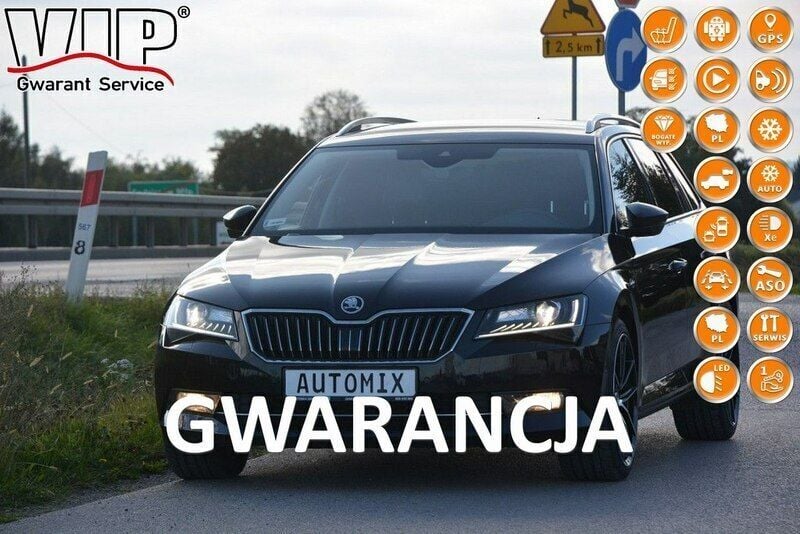 Czarny Używany 2016 Skoda Superb Sedan/Limuzyna | 45 772 zł (Super Cena) - Obraz 1/4