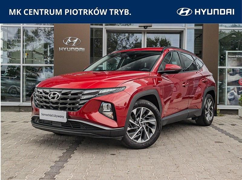 Czerwony Używany 2022 Hyundai Tucson SUV | 109 900 zł (Dość drogi) - Obraz 1/4