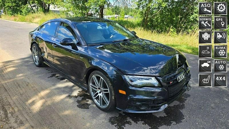 Niebieski Używany 2014 Audi S7 Hatchback | 48 900 zł - Obraz 1/4