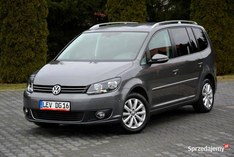 Szary Używany 2015 VW Touran Minivan | 39 900 zł (Dobra cena) - Obraz 1/4