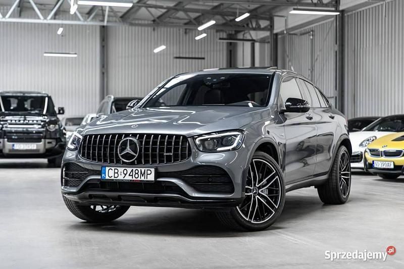 Srebrny (metalik) Używany 2021 Mercedes GLC43 AMG AMG SUV | 245 520 zł - Obraz 1/4