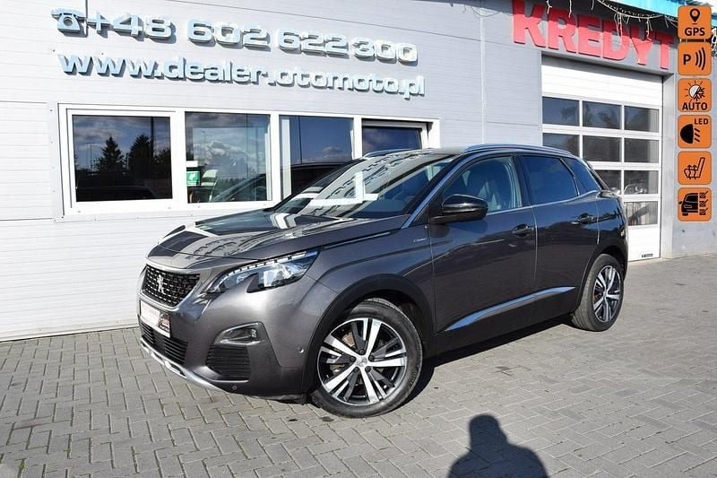 Szary Używany 2017 Peugeot 3008 GT-line SUV | 51 900 zł (Uczciwa cena) - Obraz 1/4