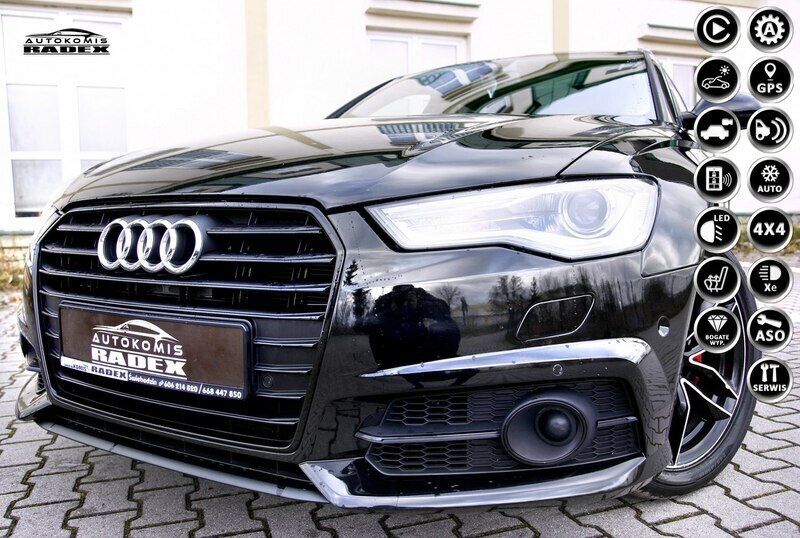 Czarny Używany 2017 Audi A6 S-Line Kombi | 77 900 zł (Super Cena) - Obraz 1/4